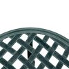 vidaXL Mesa de jard&iacute;n aluminio fundido verde &Oslash;48x53 cm