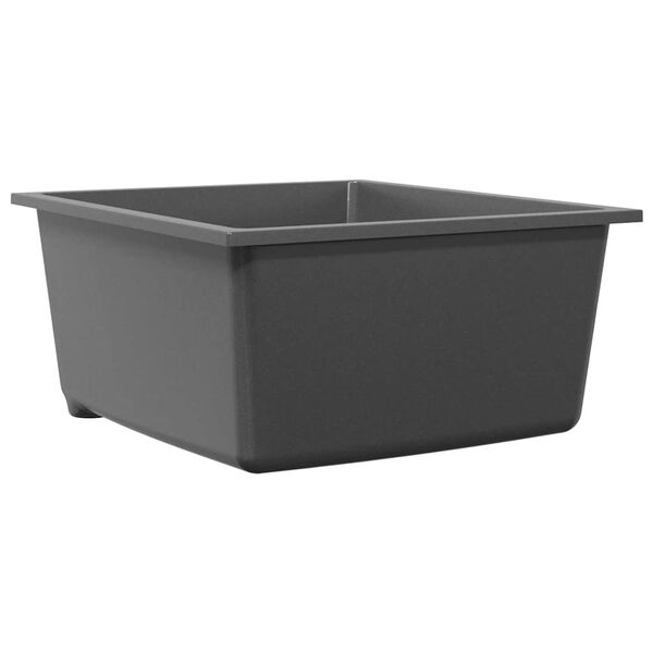 vidaXL Fregadero de cocina Gris 38 x 44 x 20 cm granito