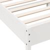 vidaXL Estructura de cama sin colch&oacute;n madera maciza blanca 75x190 cm