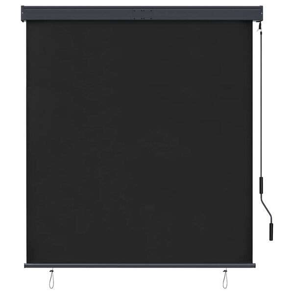 vidaXL Estor enrollable de exterior gris antracita 140x250 cm