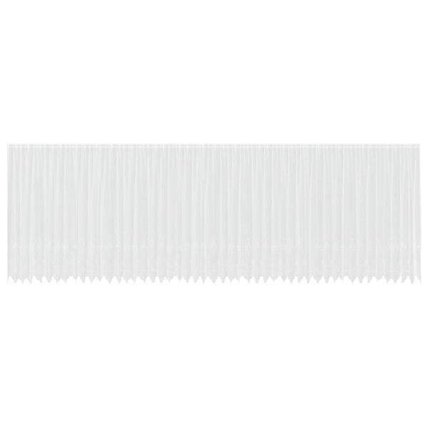 vidaXL Cortina de Encaje con cortinas Floral 220 x 1200 cm Poli&eacute;ster