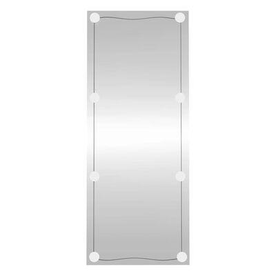 vidaXL Espejo de pared rectangular con luces LED vidrio 40x100 cm