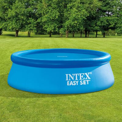 Intex Cubierta de piscina solar polietileno azul 206 cm