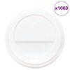 vidaXL Tapas de cart&oacute;n para vasos de caf&eacute; &Oslash;80 mm 8oz 1000 uds