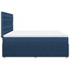 vidaXL Cama box spring con colch&oacute;n tela azul 180x200 cm