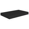 vidaXL Estantes flotantes de pared 4 uds MDF negro 40x23x3,8 cm