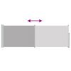 vidaXL Toldo lateral retr&aacute;ctil de jard&iacute;n gris 100x300 cm