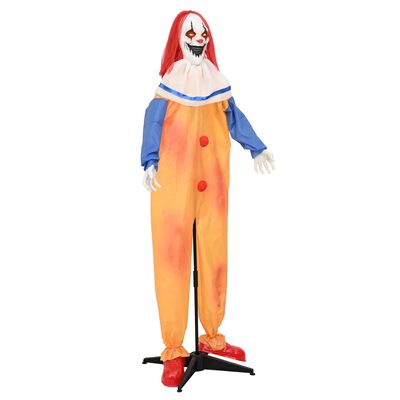 Payaso terrorífico de Halloween SPOOKA amarillo y azul 126,5 x 180 cm
