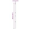 vidaXL Poste de Valla 7 pcs Plateado Acero