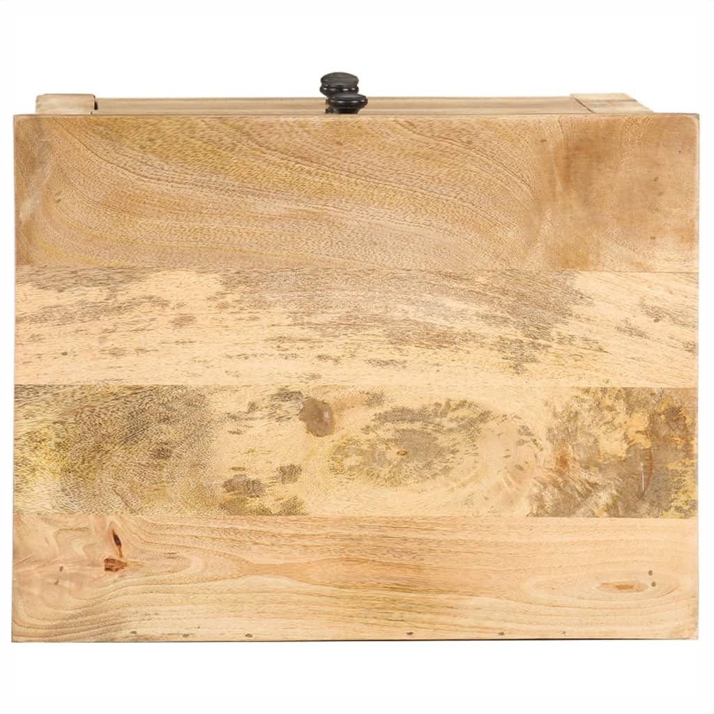 vidaXL Mesita de noche de madera maciza de mango 45x35x60 cm