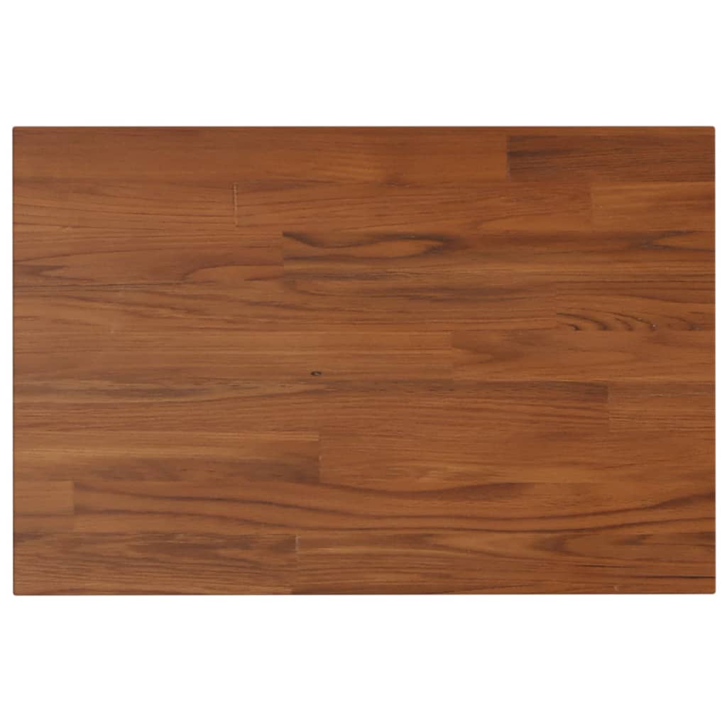 vidaXL Encimera baño madera maciza tratada marrón oscuro 60x40x1,5 cm