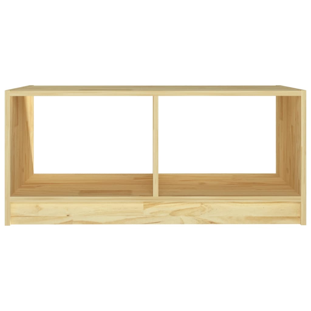 vidaXL Mesa de centro de madera maciza de pino 75x50x33,5 cm