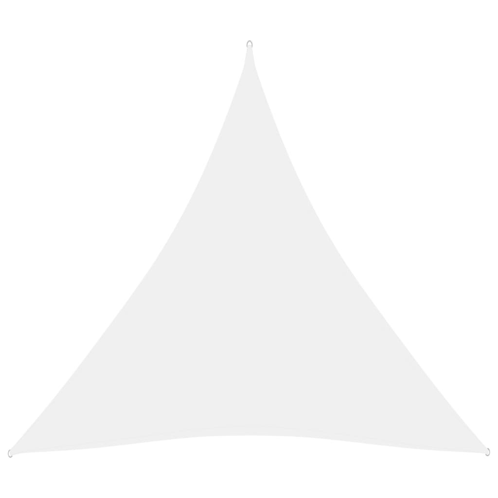 vidaXL Toldo de vela triangular tela Oxford blanco 3,6x3,6x3,6 m