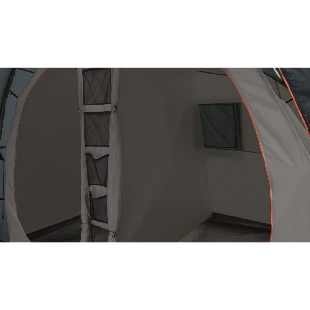 Easy Camp Tienda campaña túnel Galaxy 400 4 personas gris acero azul
