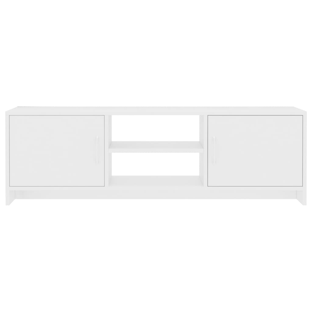 vidaXL Mueble para TV madera contrachapada blanco 120x30x37,5 cm