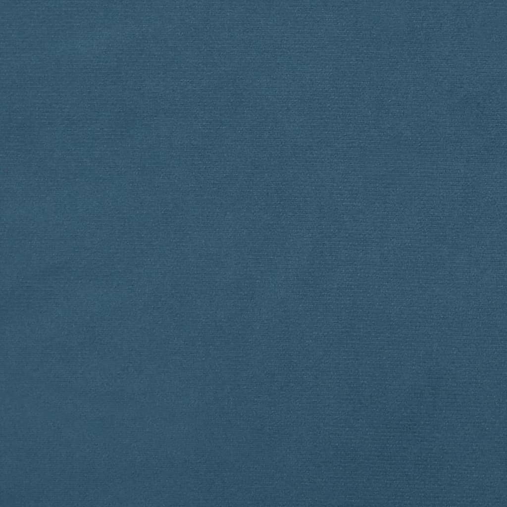 vidaXL Cabecero con orejas de terciopelo azul oscuro 103x23x118/128 cm