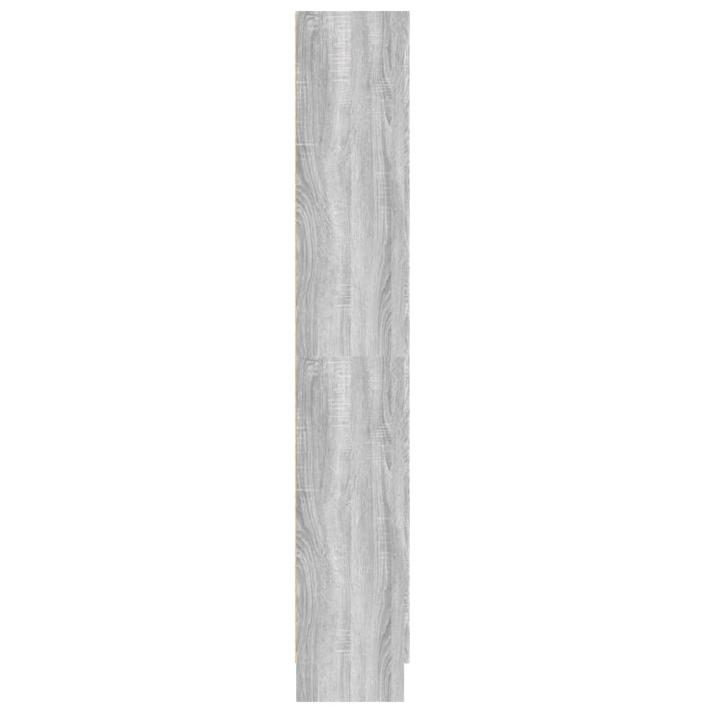 vidaXL Estantería madera contrachapada gris Sonoma 82,5x30,5x185,5 cm