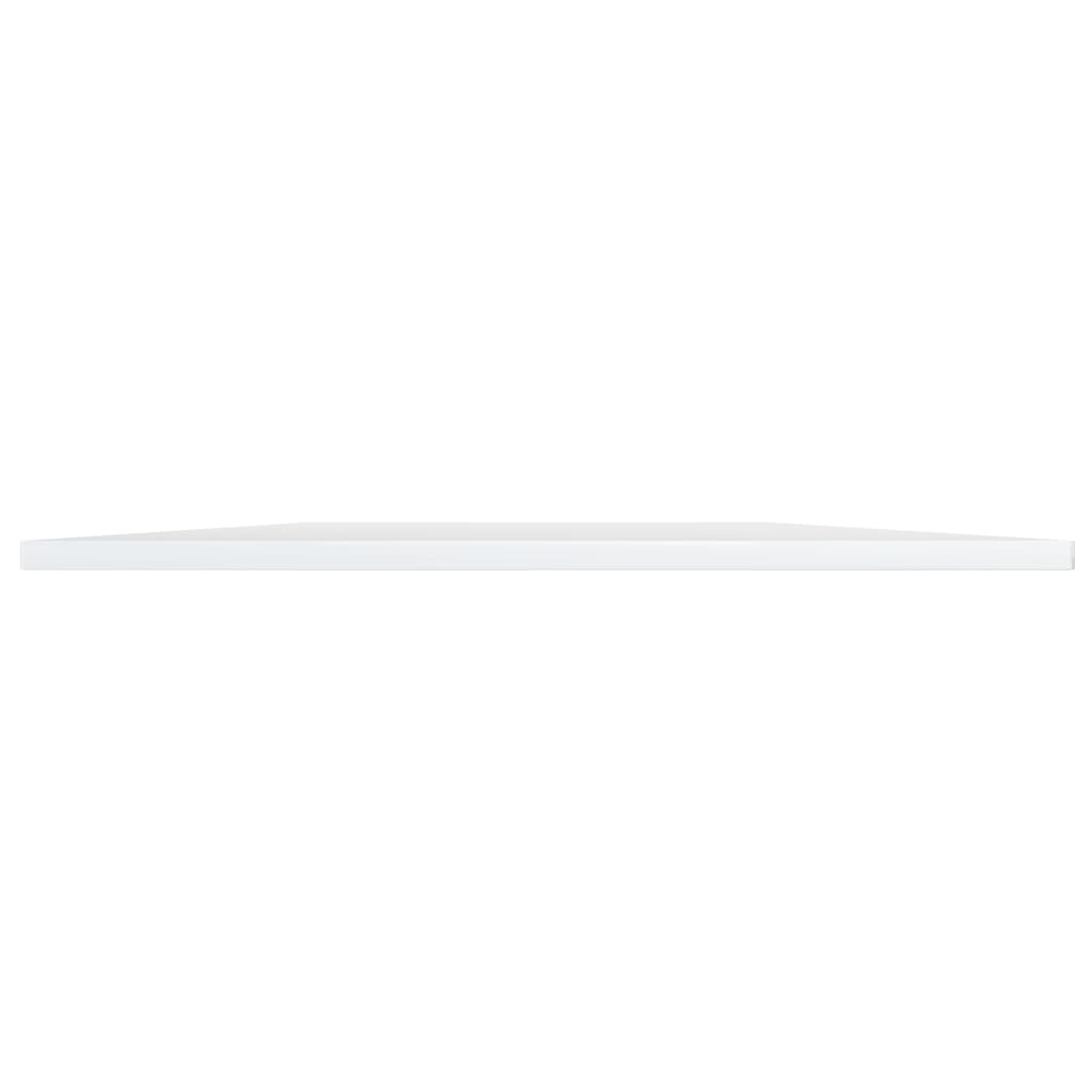 vidaXL Estante estantería 4uds contrachapada blanco brillo 80x20x1,5cm