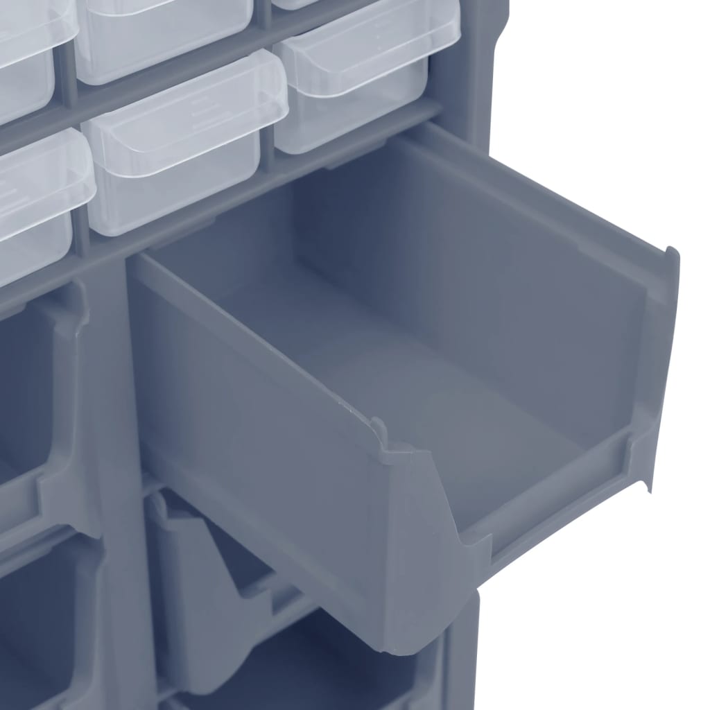 vidaXL Organizador multicajones con 39 cajones 38x16x47 cm