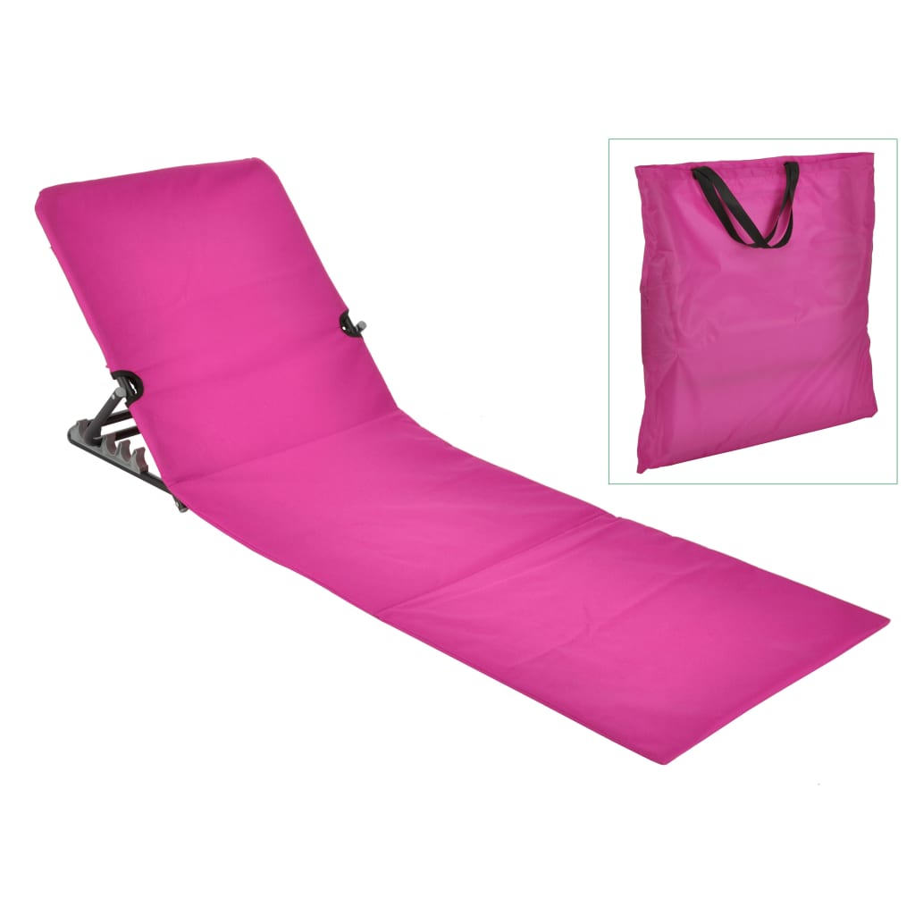 HI Esterilla silla plegable de playa PVC rosa