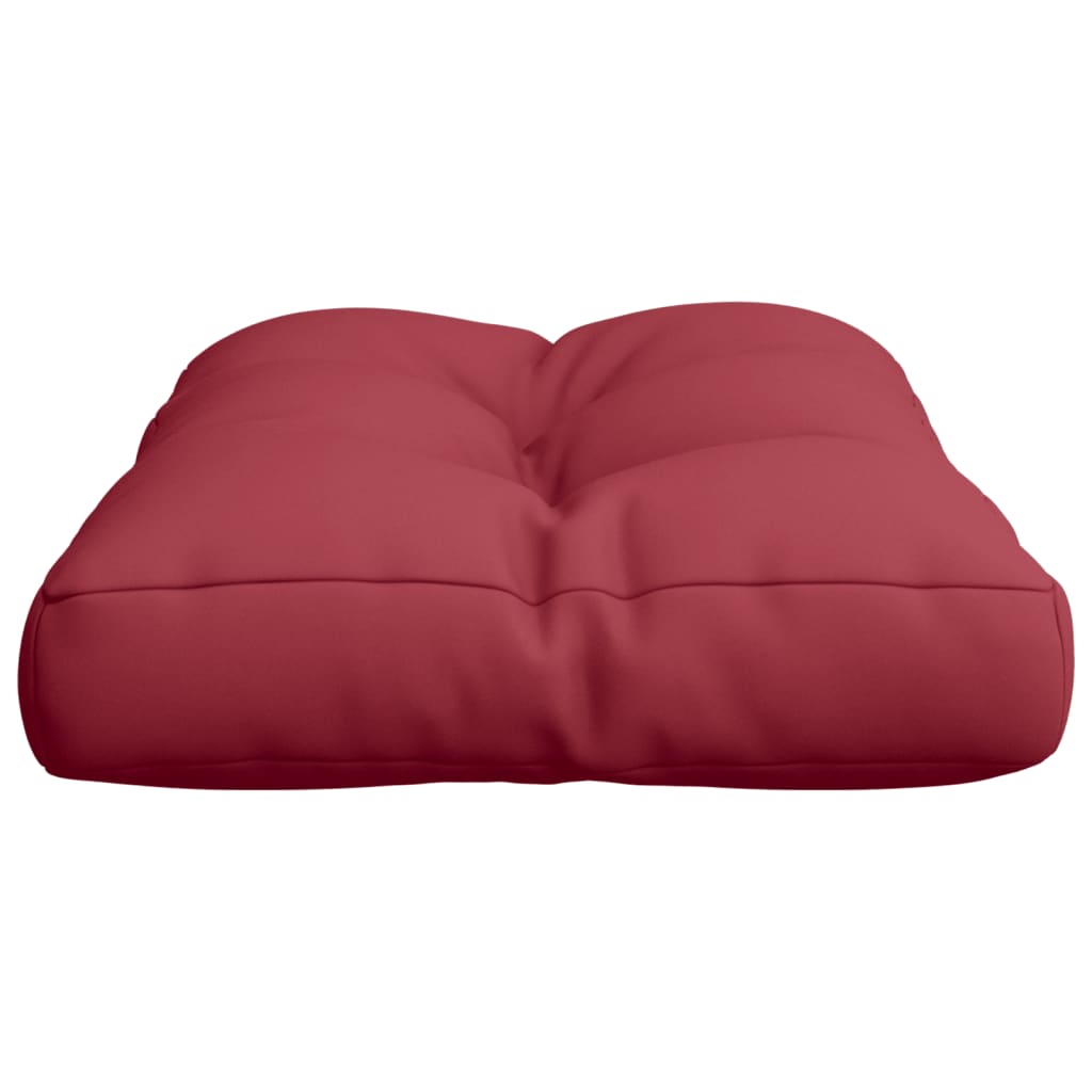 vidaXL Cojín para sofá de palets de tela rojo tinto 50x40x12 cm