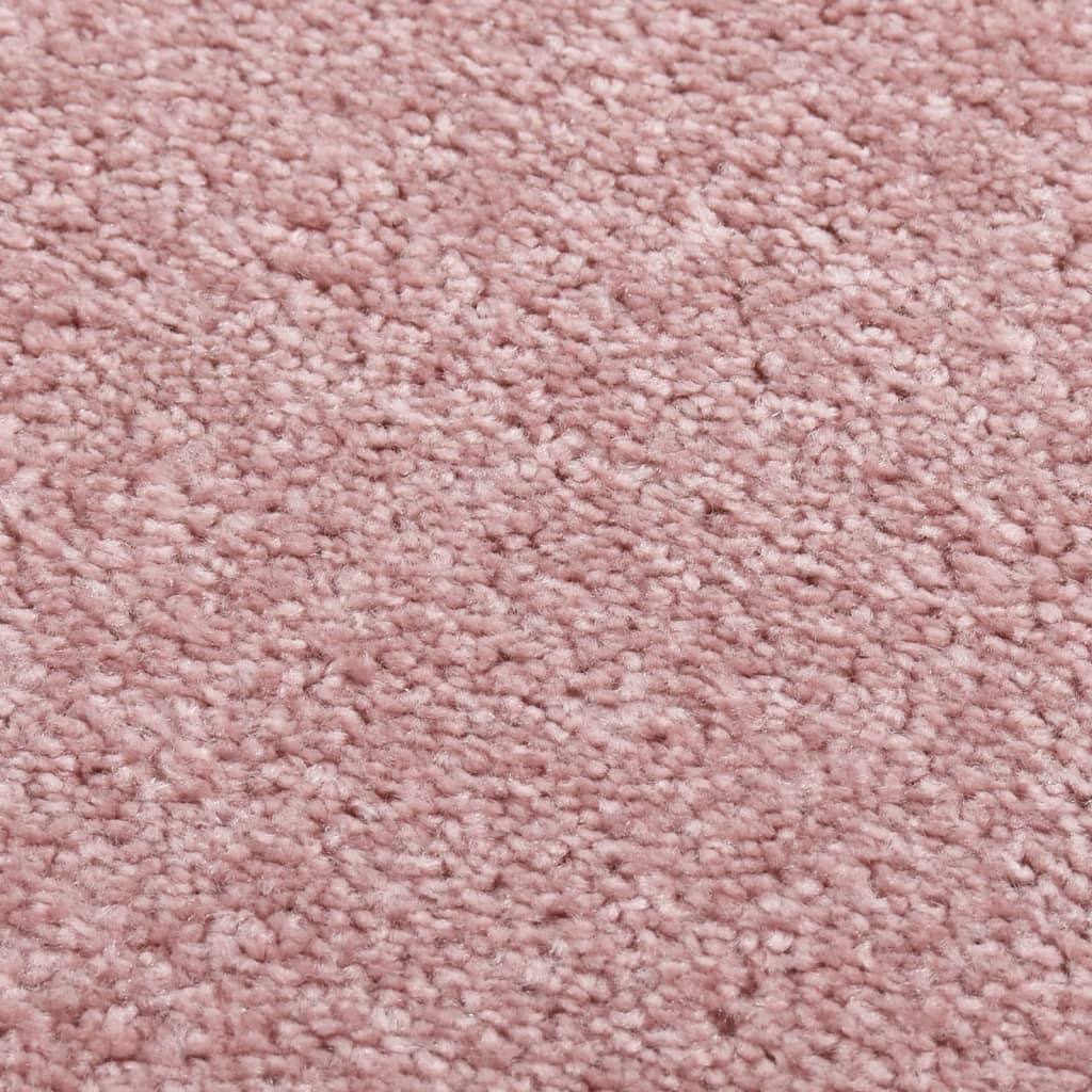 vidaXL Alfombra de pelo corto rosa 80x150 cm