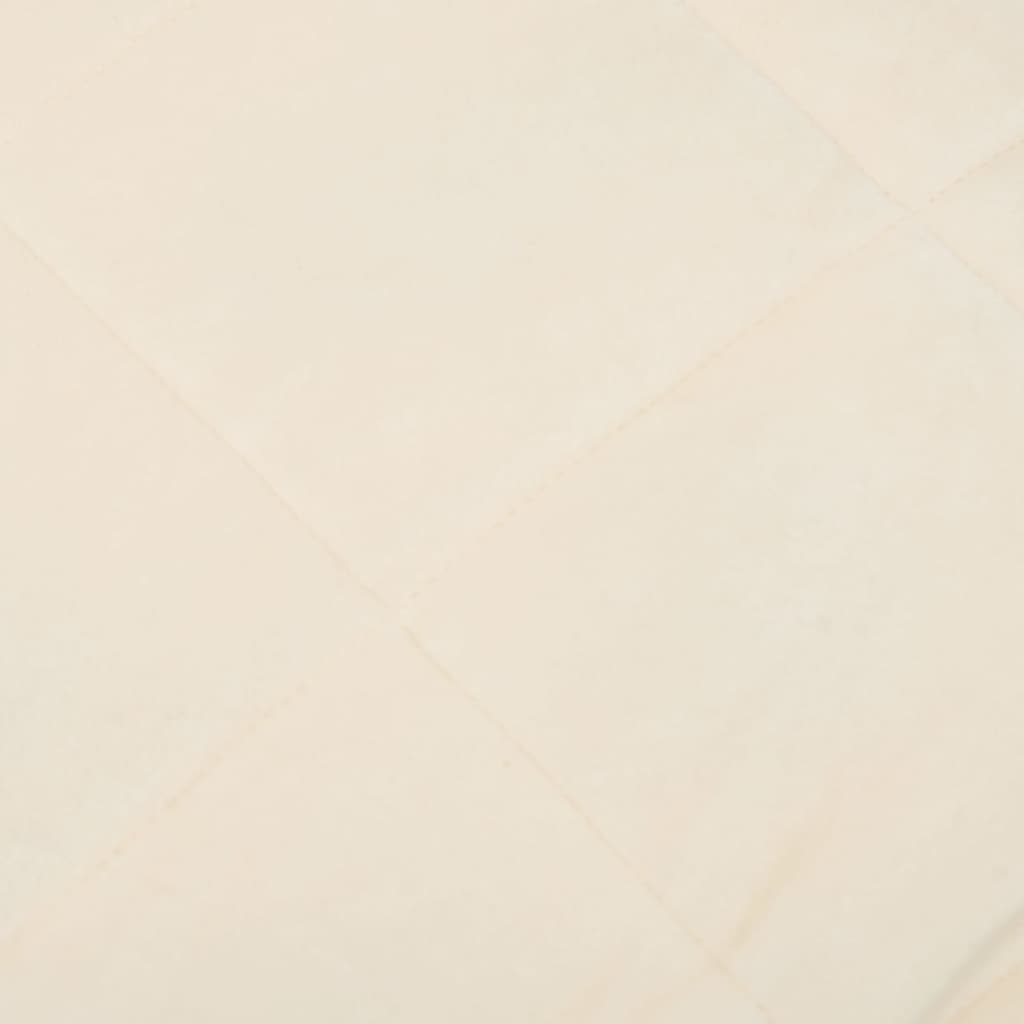 vidaXL Manta con peso tela color crema claro 150x200 cm 11 kg