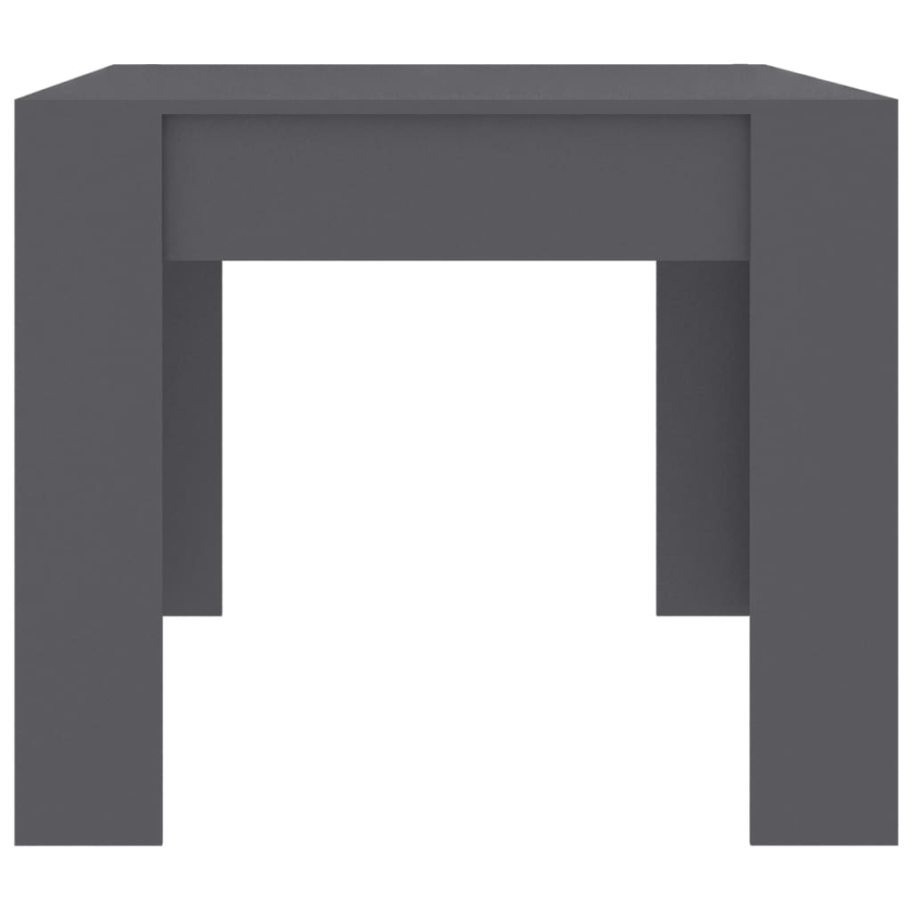 vidaXL Mesa de comedor madera contrachapada gris 180x90x76 cm