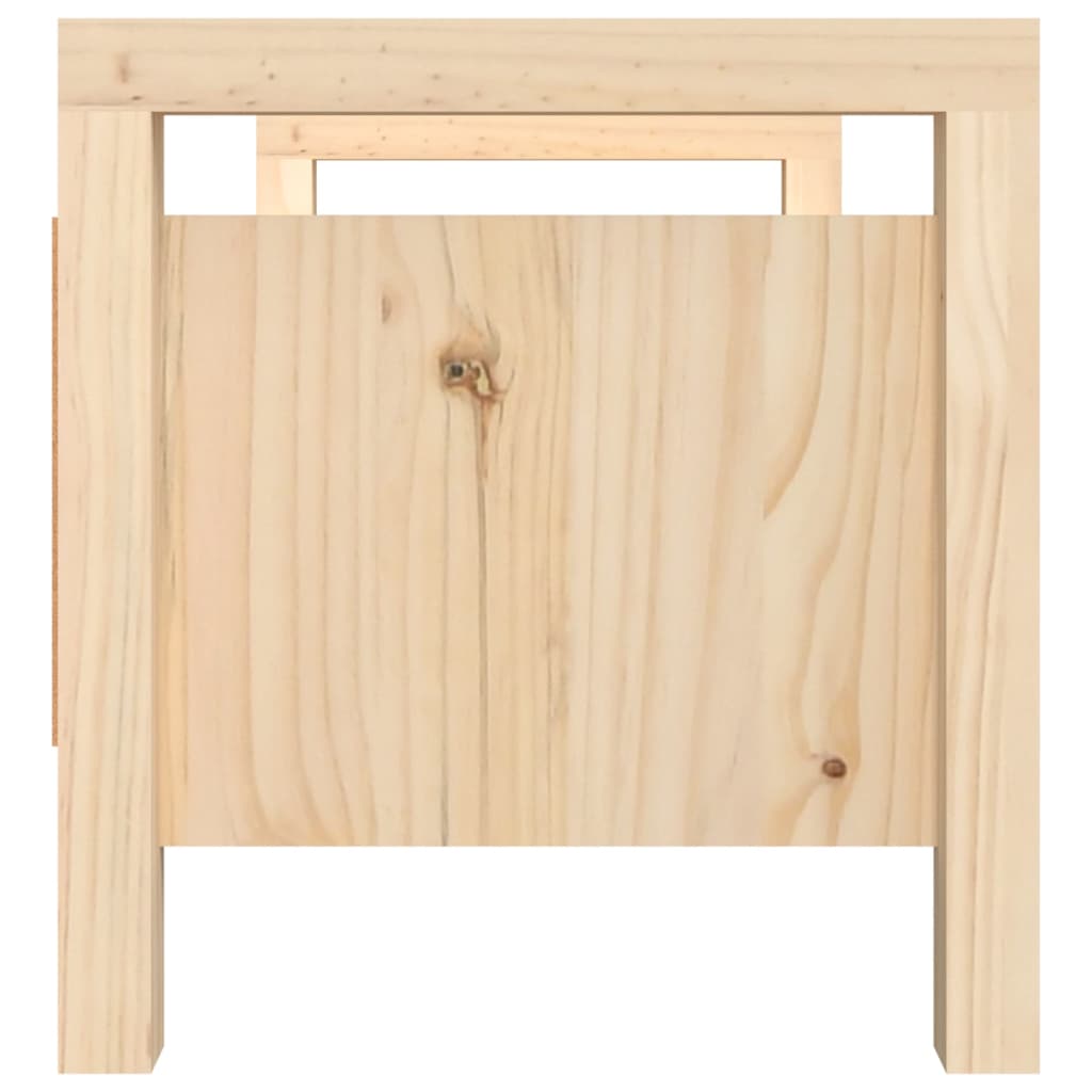 vidaXL Banco de recibidor madera maciza de pino 80x40x43 cm