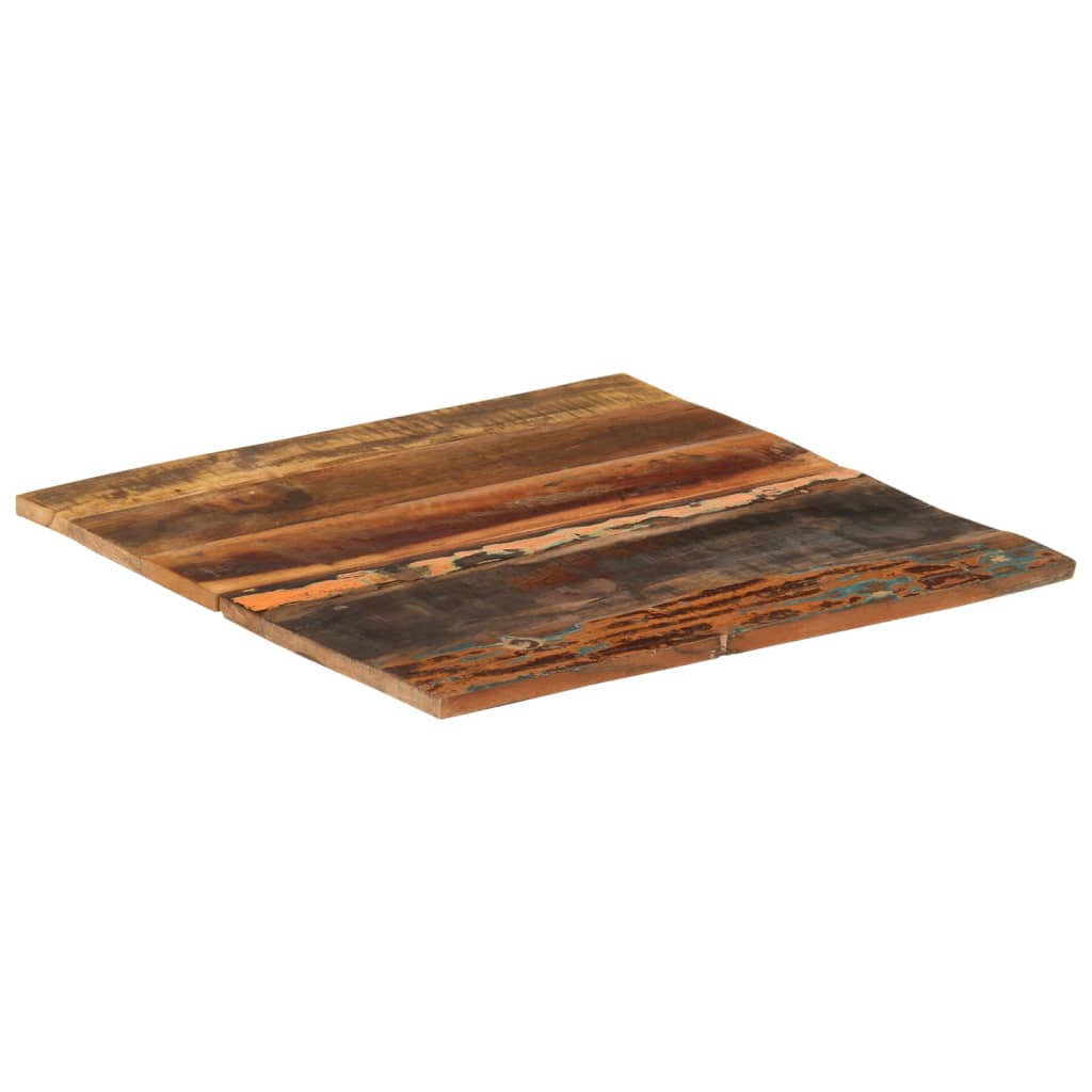 vidaXL Tablero de mesa madera maciza reciclada 60x60x(1,5-1,6) cm