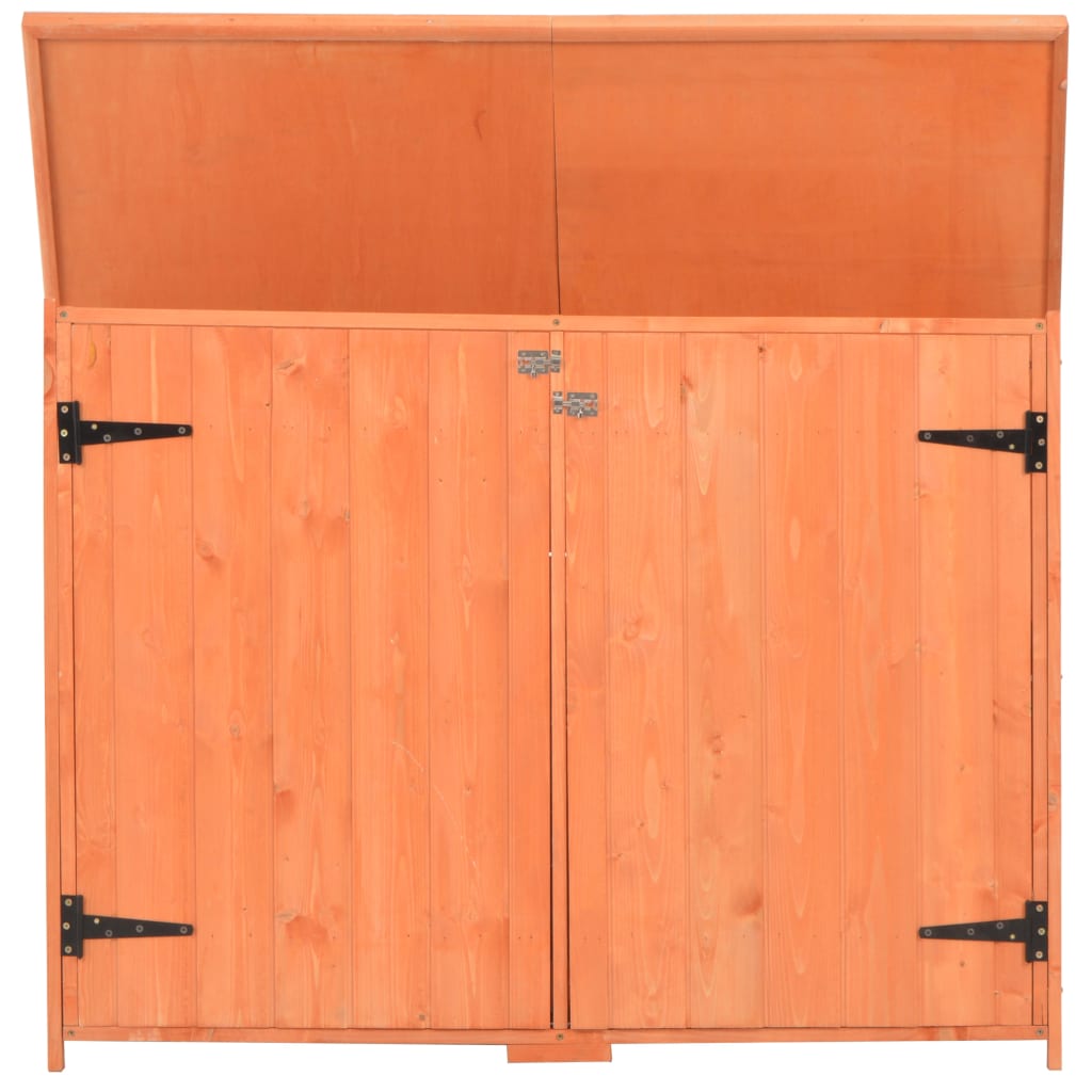 vidaXL Caseta de almacenamiento de jardín de madera 120x50x91 cm