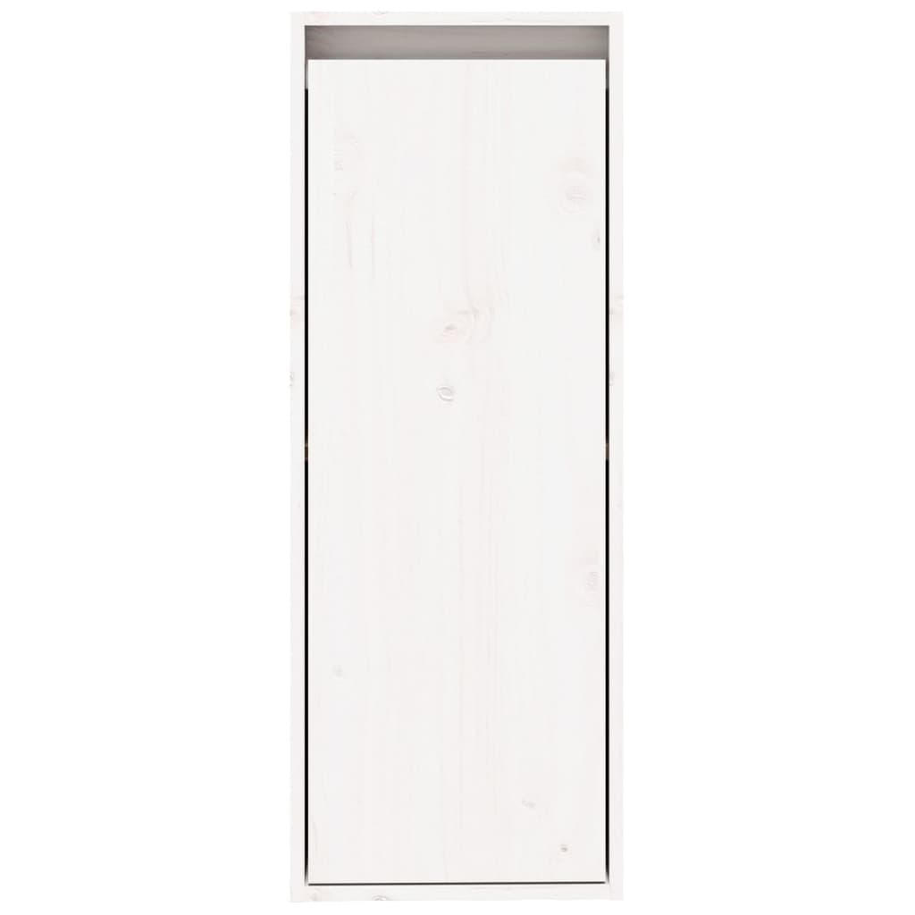 vidaXL Armario de pared de madera maciza de pino blanco 30x30x80 cm