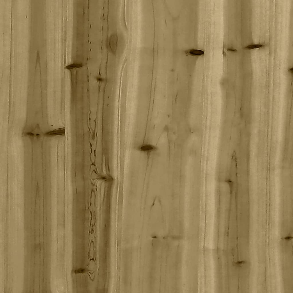 vidaXL Juego de sofás de jardín 10 pzas madera de pino impregnada