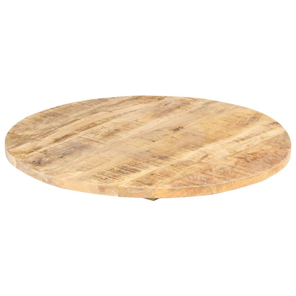 vidaXL Superficie de mesa redonda madera maciza de mango 25-27 mm 60cm