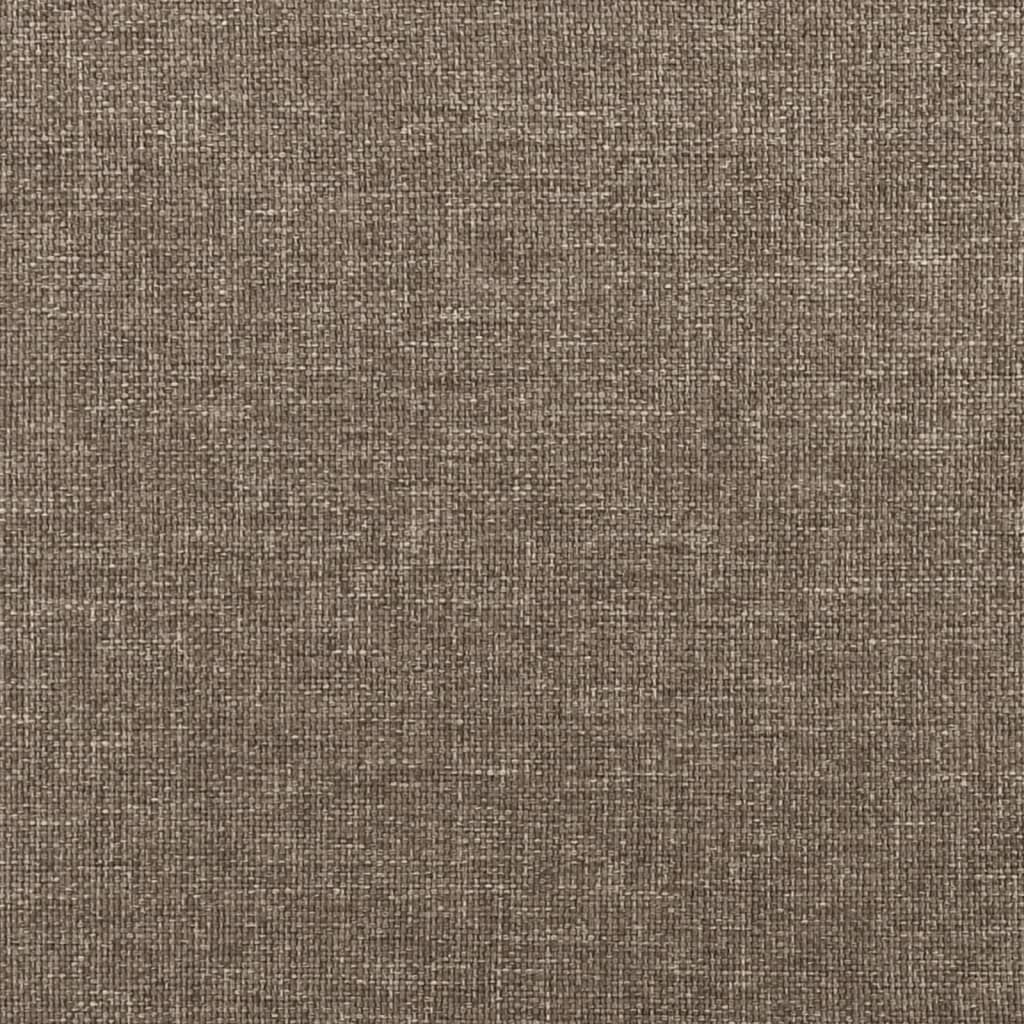 vidaXL Estructura de cama de tela gris taupe 120x200 cm