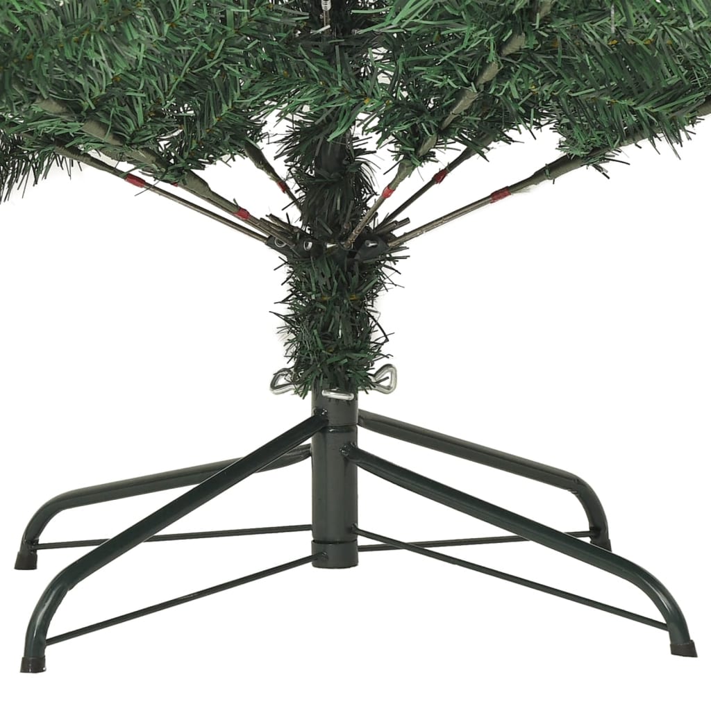 vidaXL Árbol de Navidad artificial con soporte PVC 240 cm
