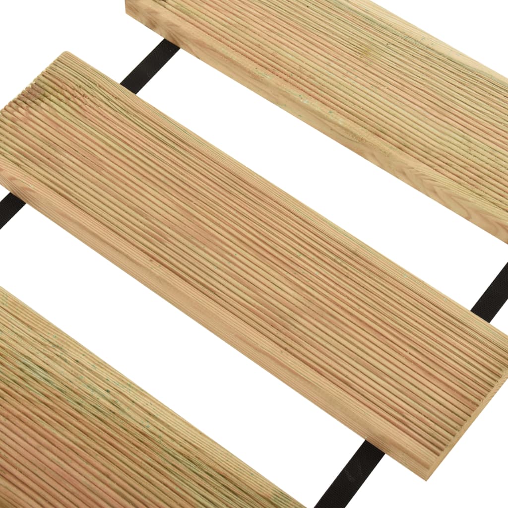 vidaXL Rollo de suelo madera de pino impregnada 35x300 cm