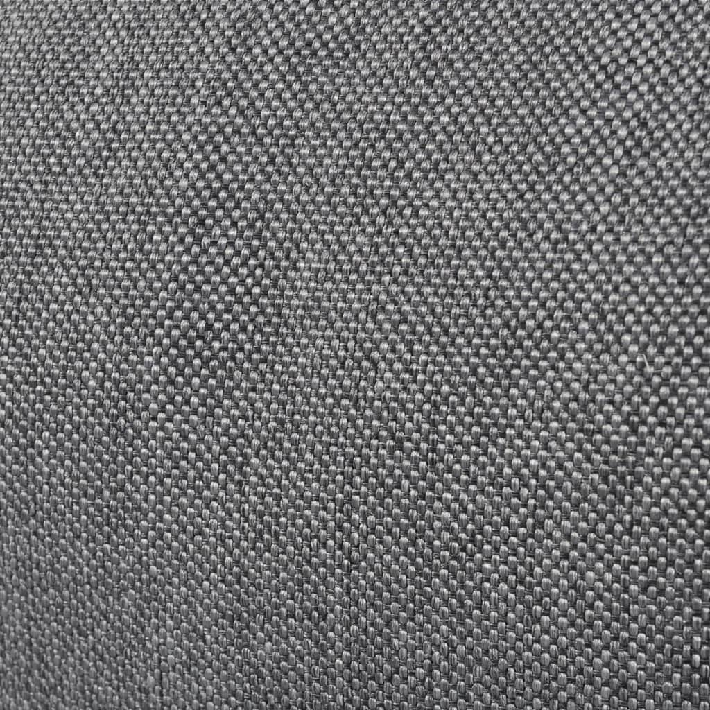 vidaXL Tumbona de suelo plegable de tela gris