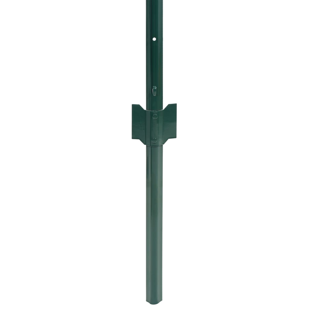 vidaXL Euro Valla de acero verde 20x0,8 m
