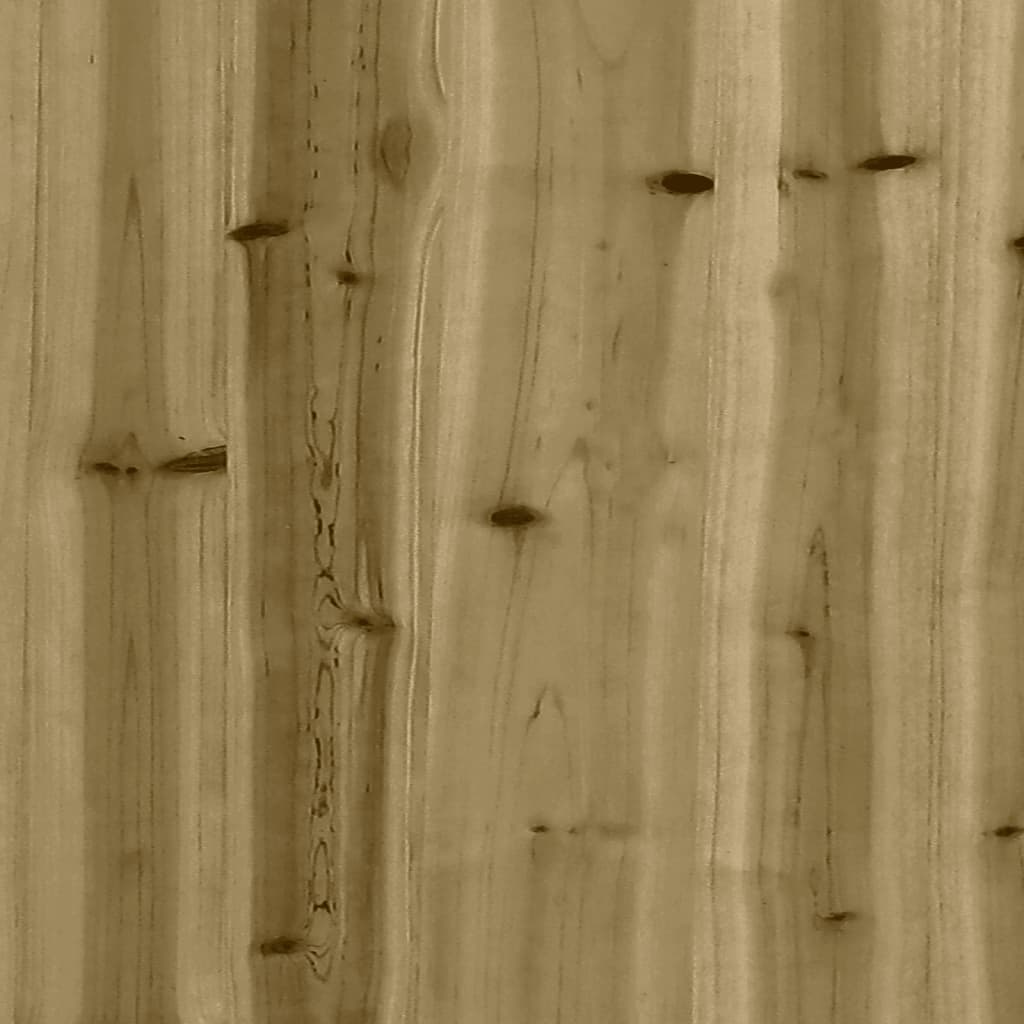vidaXL Sofá esquinero de jardín con cojines madera de pino impregnada