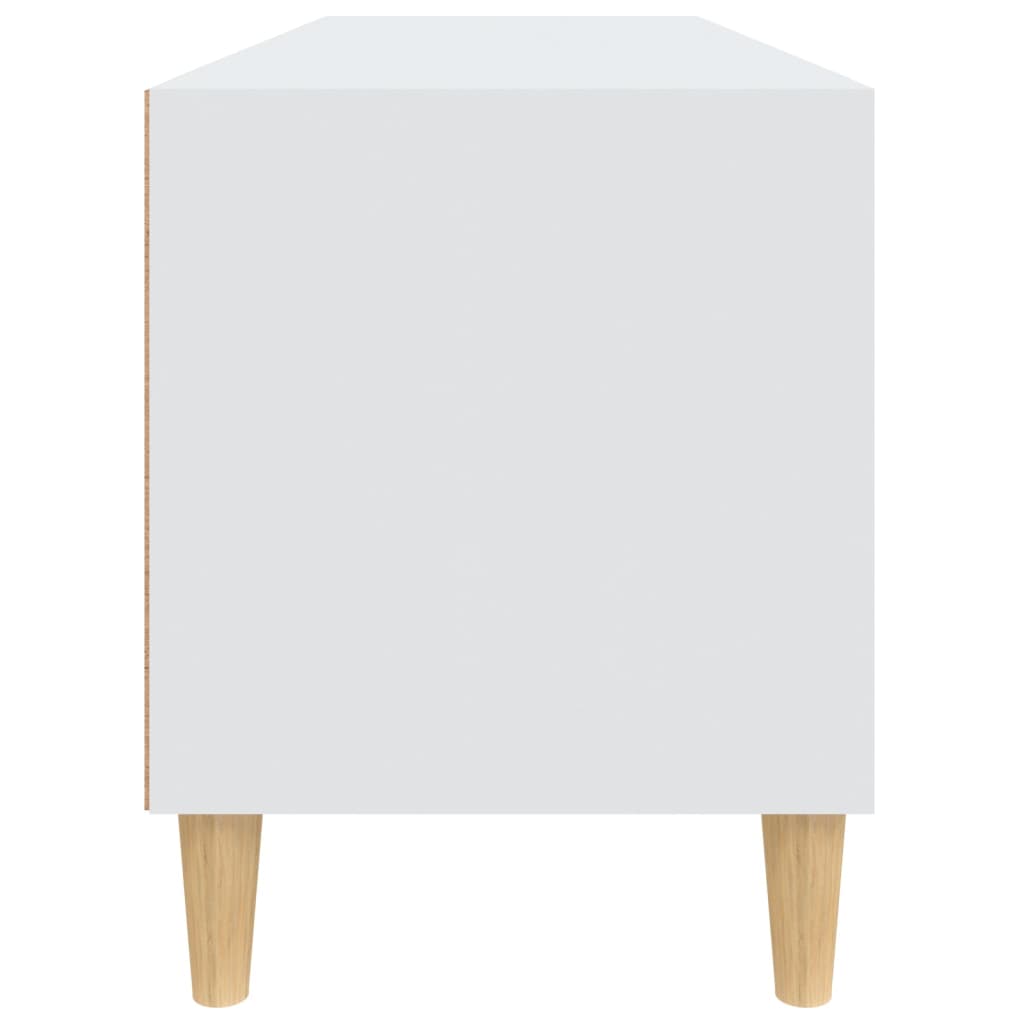 vidaXL Mueble para TV madera contrachapada blanco 100x34,5x44,5 cm