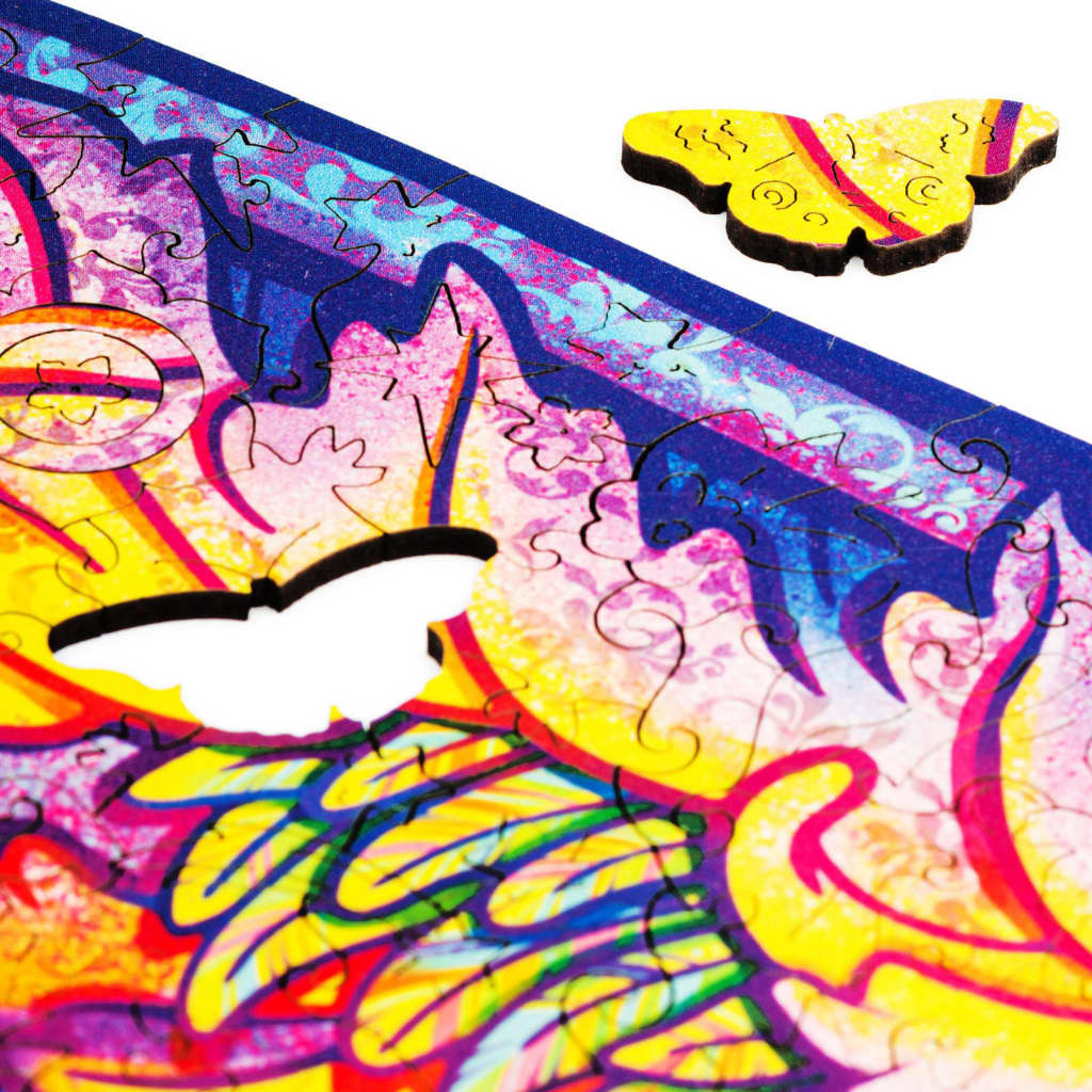 UNIDRAGON Rompecabezas Intergalaxy Butterfly 700 piezas tamaño real