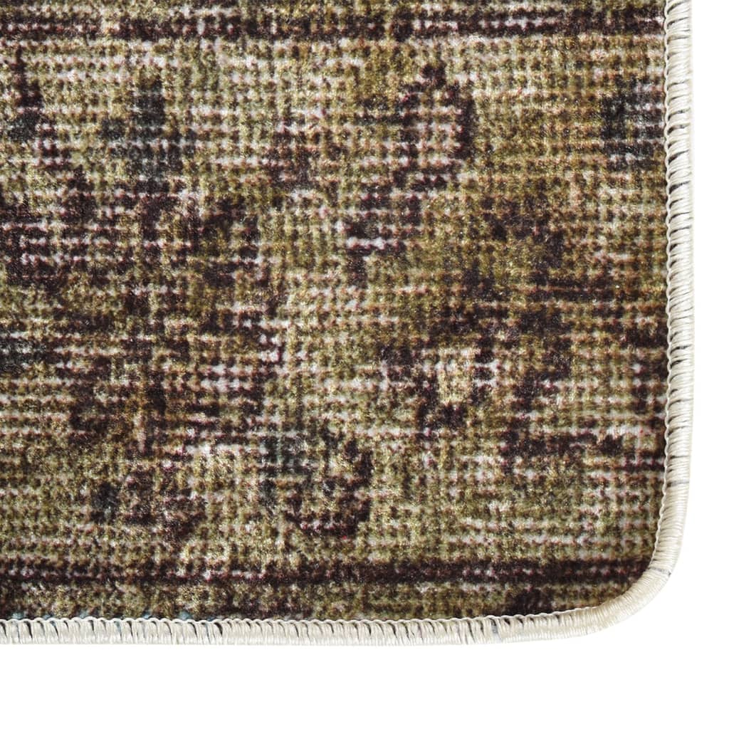 vidaXL Alfombra lavable patchwork antideslizante multicolor 120x180 cm