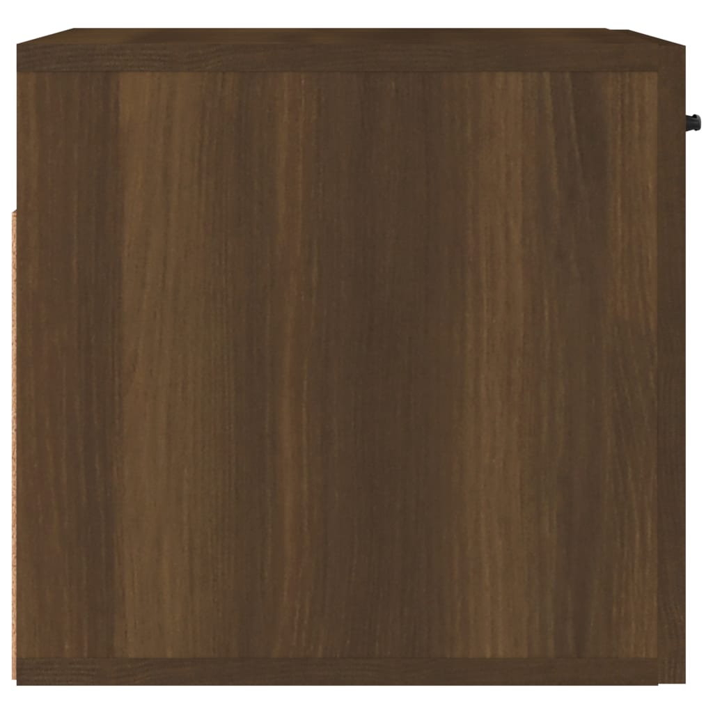 vidaXL Armario de pared madera contrachapada roble marrón 80x35x36,5cm