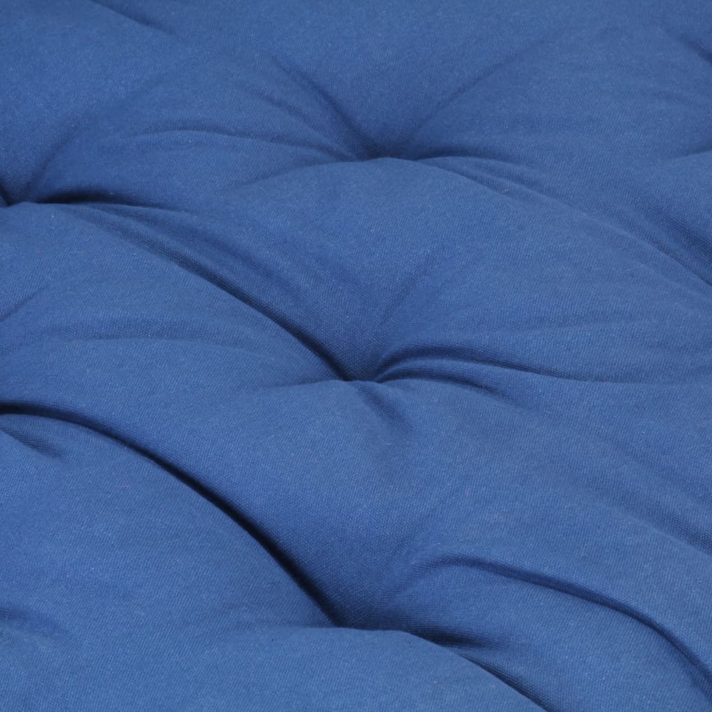 vidaXL Cojín para palés algodón azul claro 120x80x10 cm