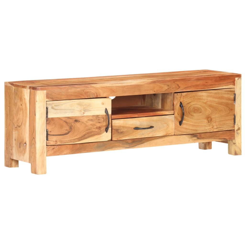 vidaXL Mueble para TV de madera maciza de acacia 116x30x40 cm