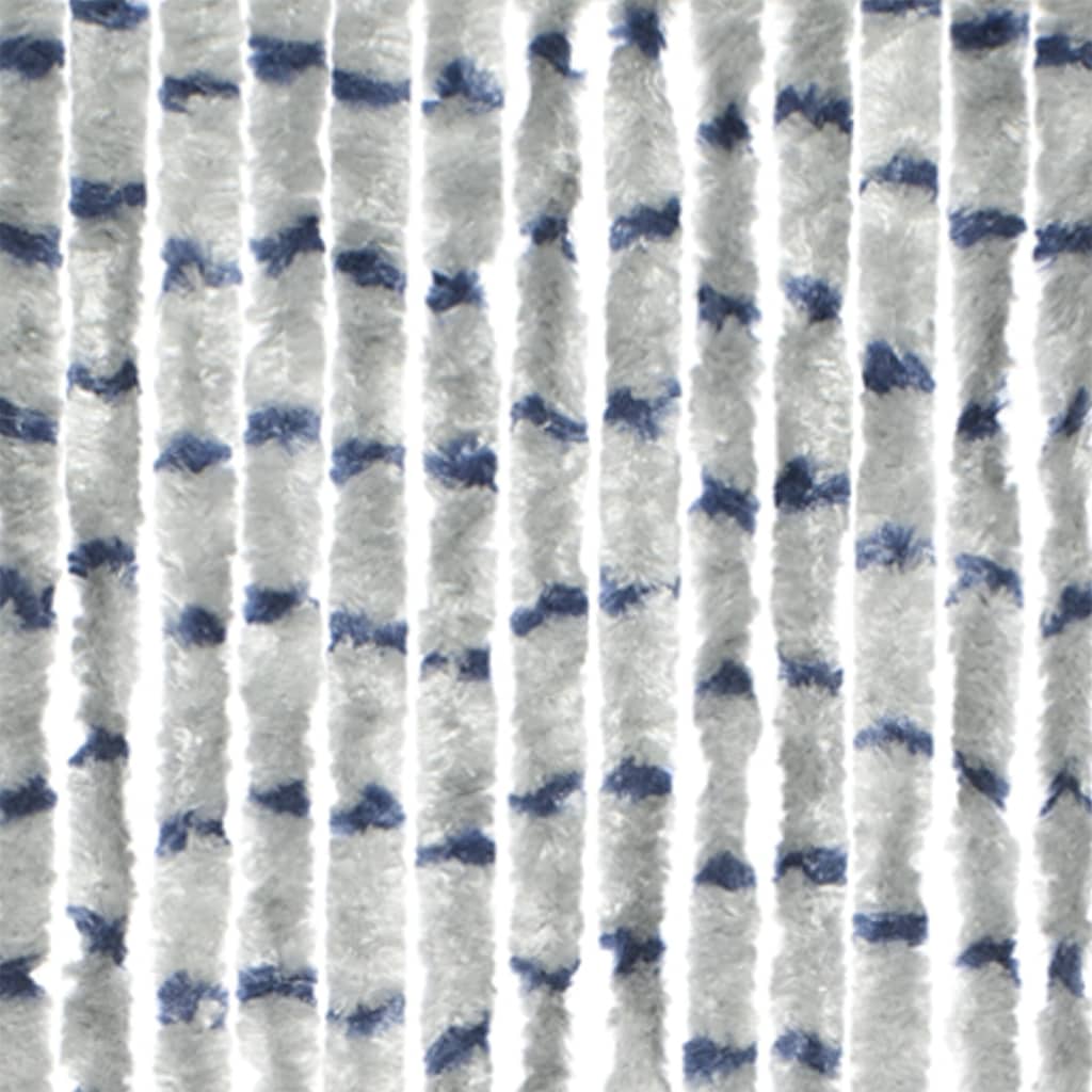 Travellife Cortina antimoscas Chenille Stripe gris y azul 185x56 cm