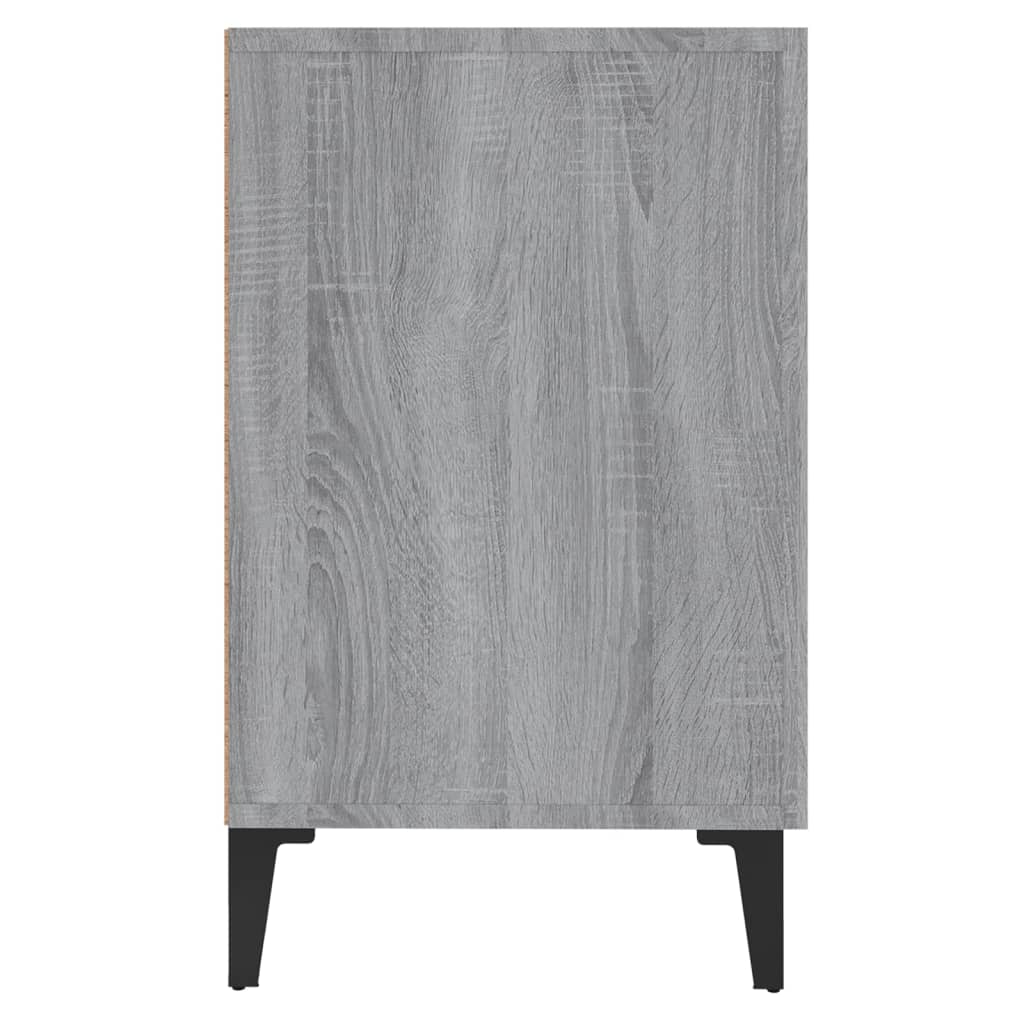 vidaXL Aparador de madera de ingeniería gris Sonoma 100x36x60 cm