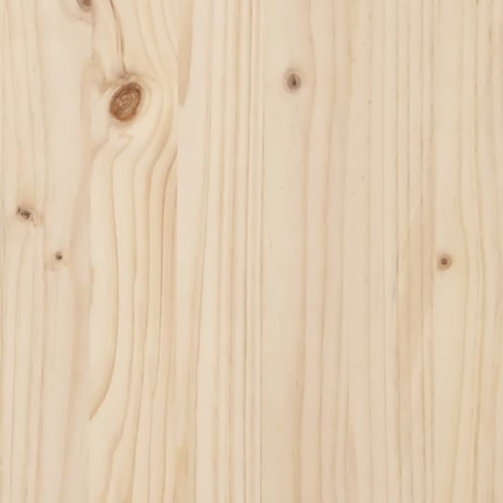 vidaXL Mesa de centro de madera maciza de pino 55x55x30 cm