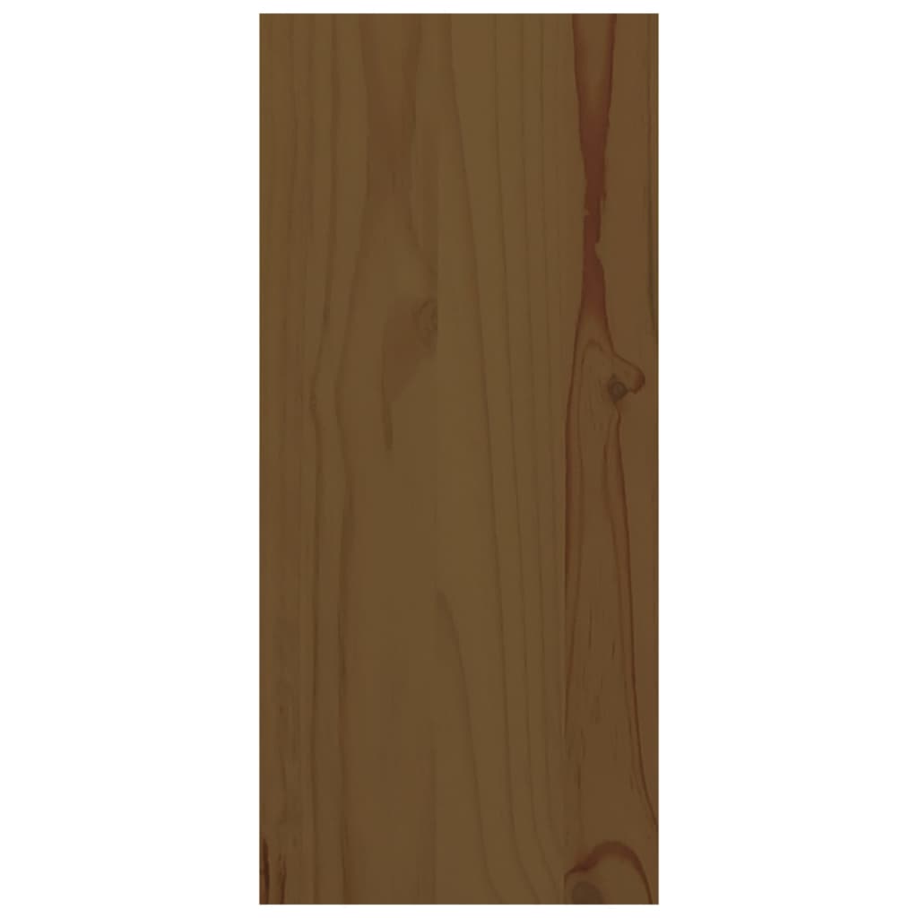 vidaXL Botellero madera maciza de pino marrón miel 56x25x56 cm